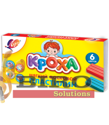 Pastă de modelat moale Kroha, 6 culori x 15 gr.